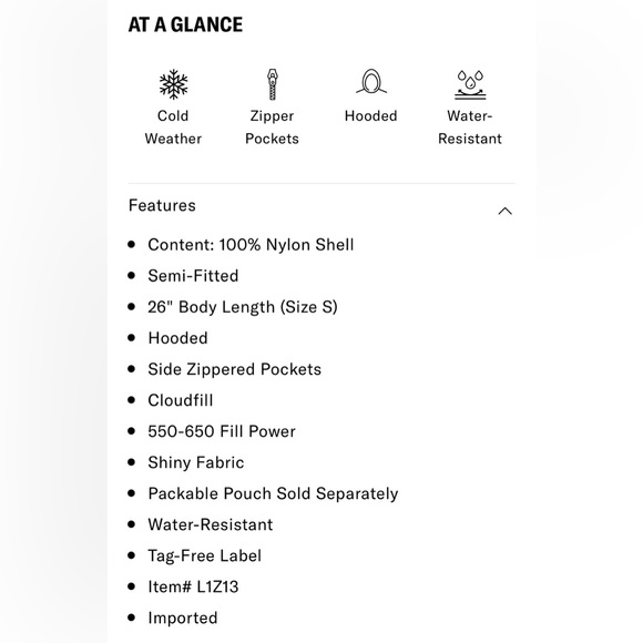 NWT 32 Degrees mid-length black hooded puffer jacket - Picture 5 of 8